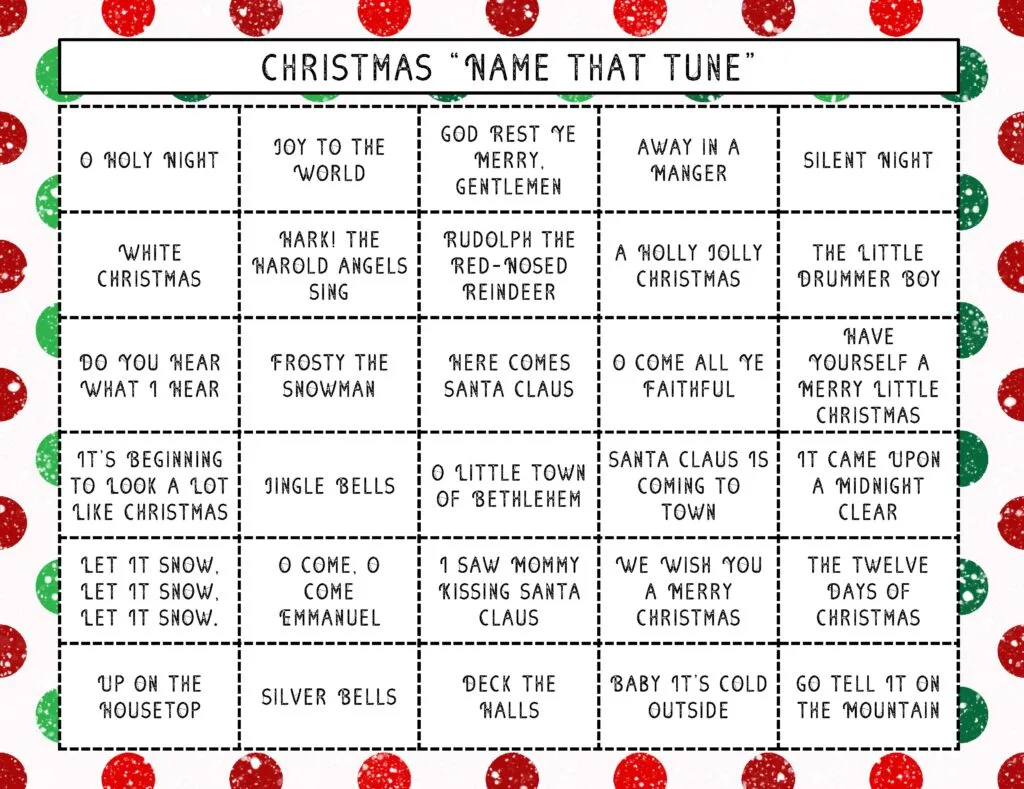 Christmas Name That Tune: A Fun Holiday Game for All Ages