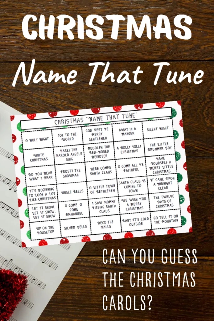 Christmas Name That Tune: A Fun Holiday Game for All Ages (Free Printable)