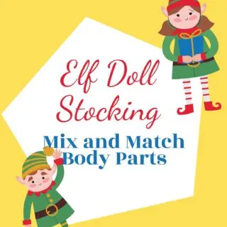 Elf Doll Stocking Mix and Match Body Parts