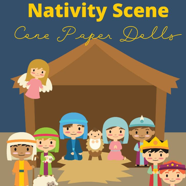 Nativity Scene Cone Paper Dolls: A Fun and Easy Holiday Craft
