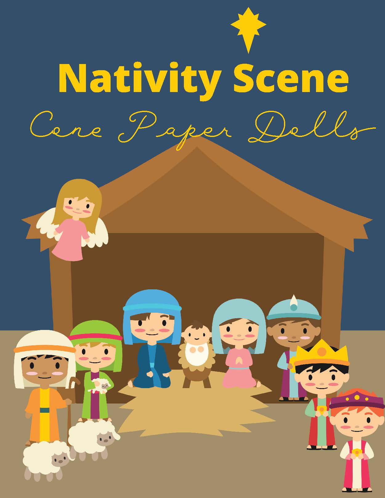 Nativity Scene Cone Paper Dolls: A Fun and Easy Holiday Craft