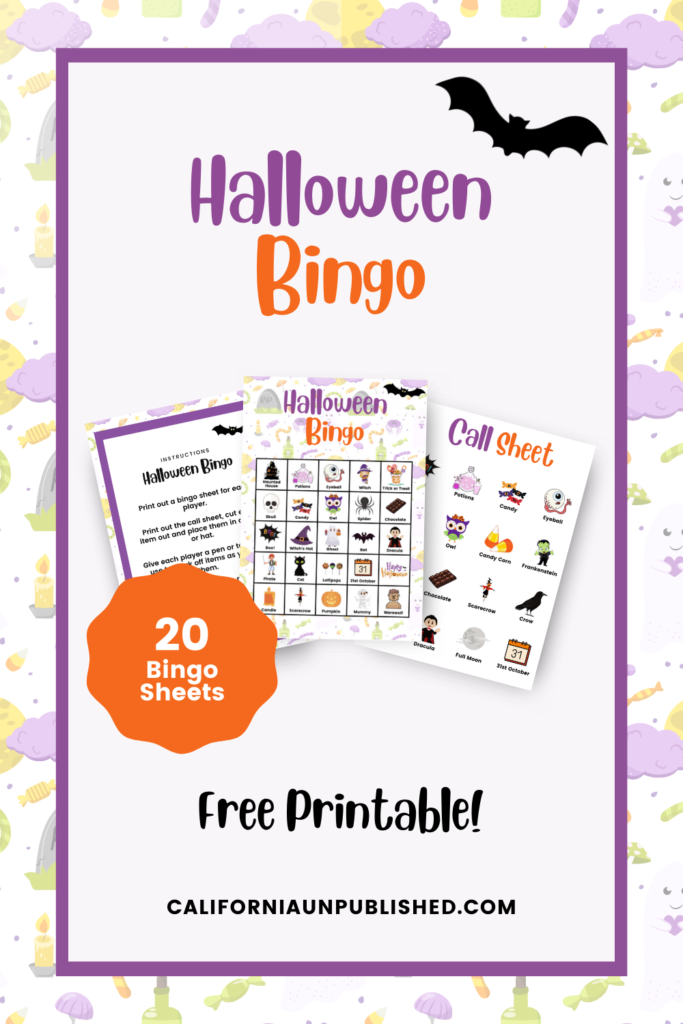 Free Printable Halloween Bingo Set