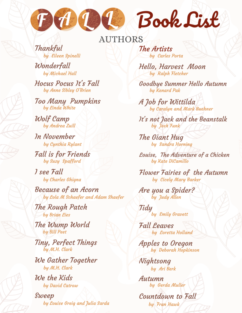 Fall Book List