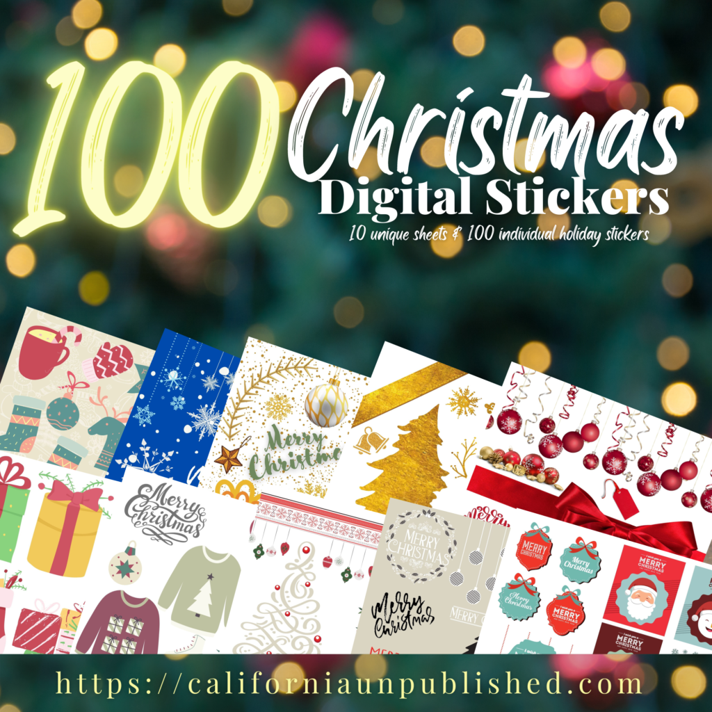100 Christmas Digital Stickers
