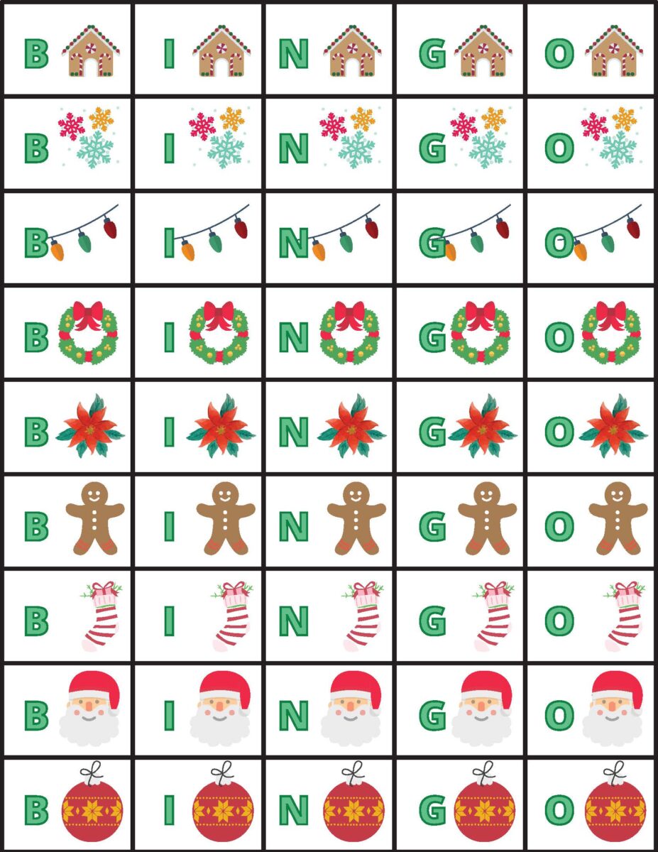 Christmas Bingo Game: A Fun and Festive Holiday Activity for All Ages ...