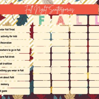 Fall Scattergories