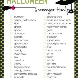 Halloween Scavenger Hunt