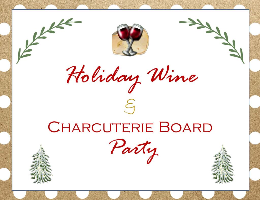 Holiday Wine and Charcuterie Board Party Set