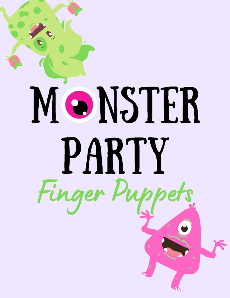 Free Printable Monster Party Finger Puppets