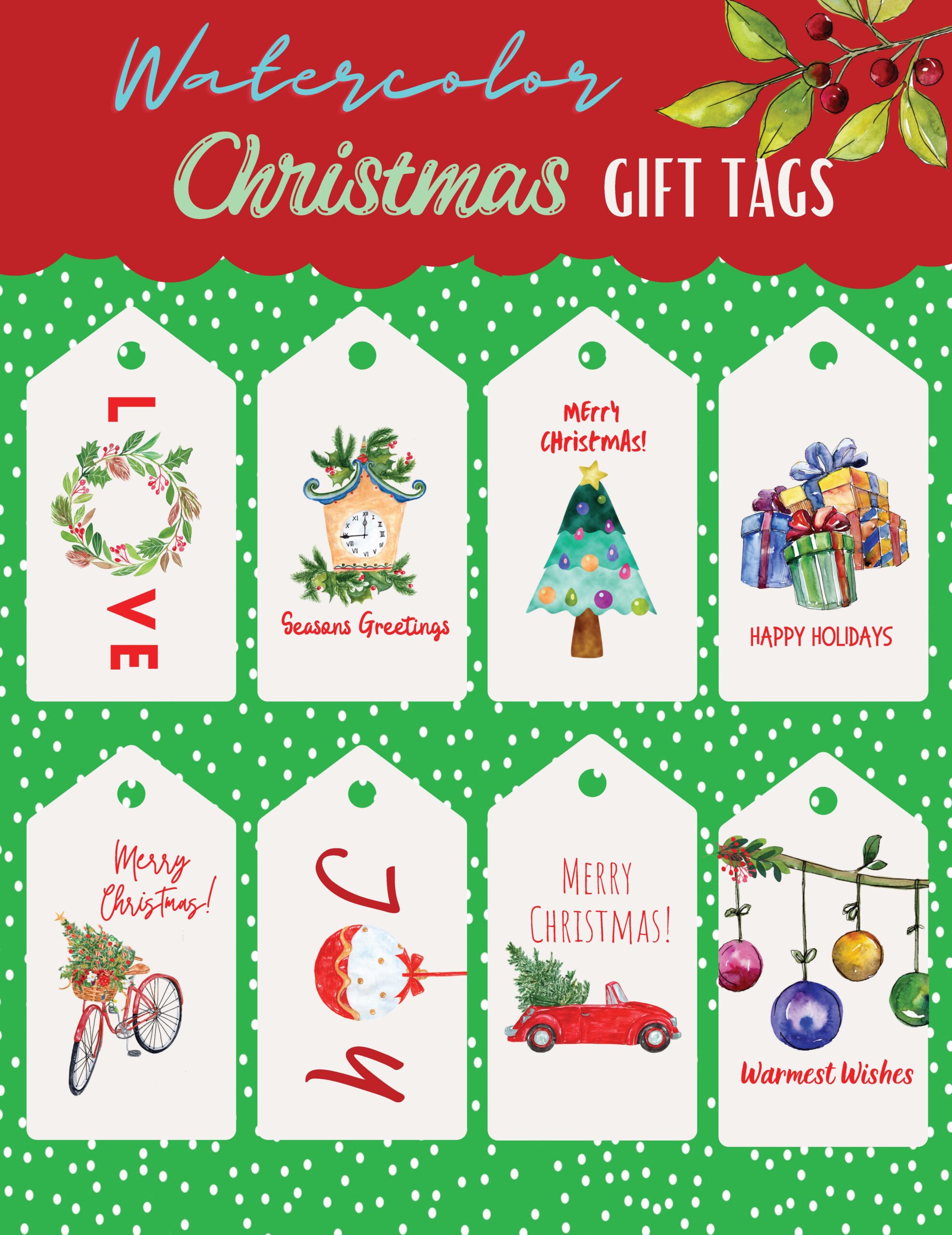 Personalised Christmas Gift Tags / Eco Wrapping / Rustic Family Present  Labels