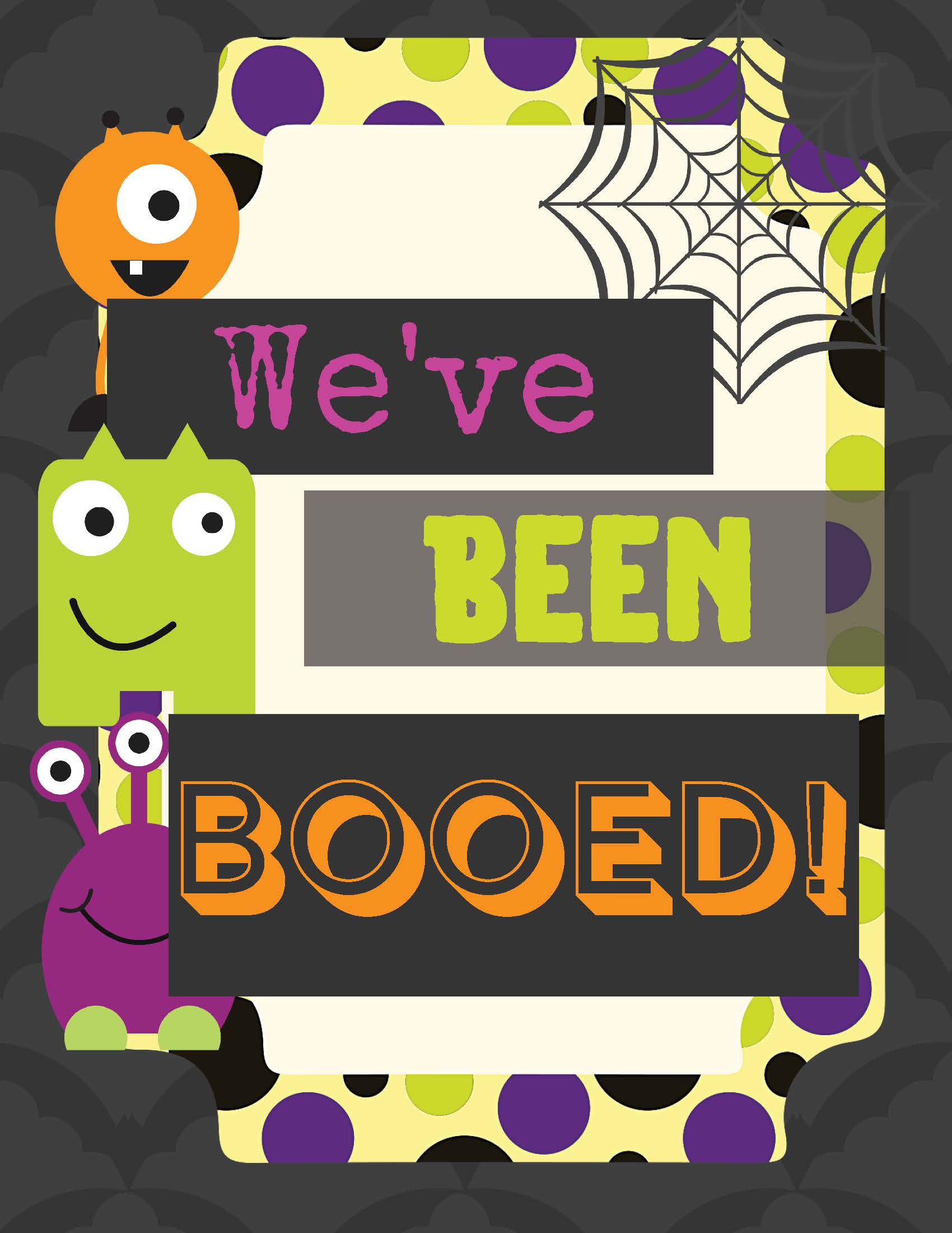 BOO POEM for Neighbors Printable Halloween Card 