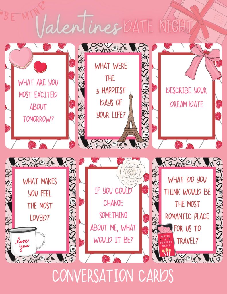 Valentine Conversation Cards: Fun and Romantic Ideas for Couples