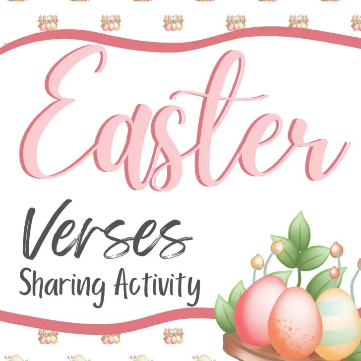 Free Printable Easter Verse Activity: Fun for the Whole Family!