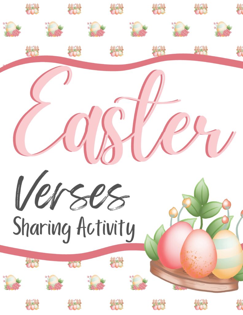 Easter Verses Sharing Activity