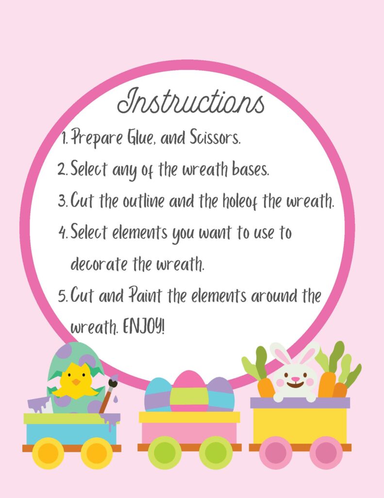 Free Printable Easter Wreath Craft: DIY Your Own Festive Decoration!
