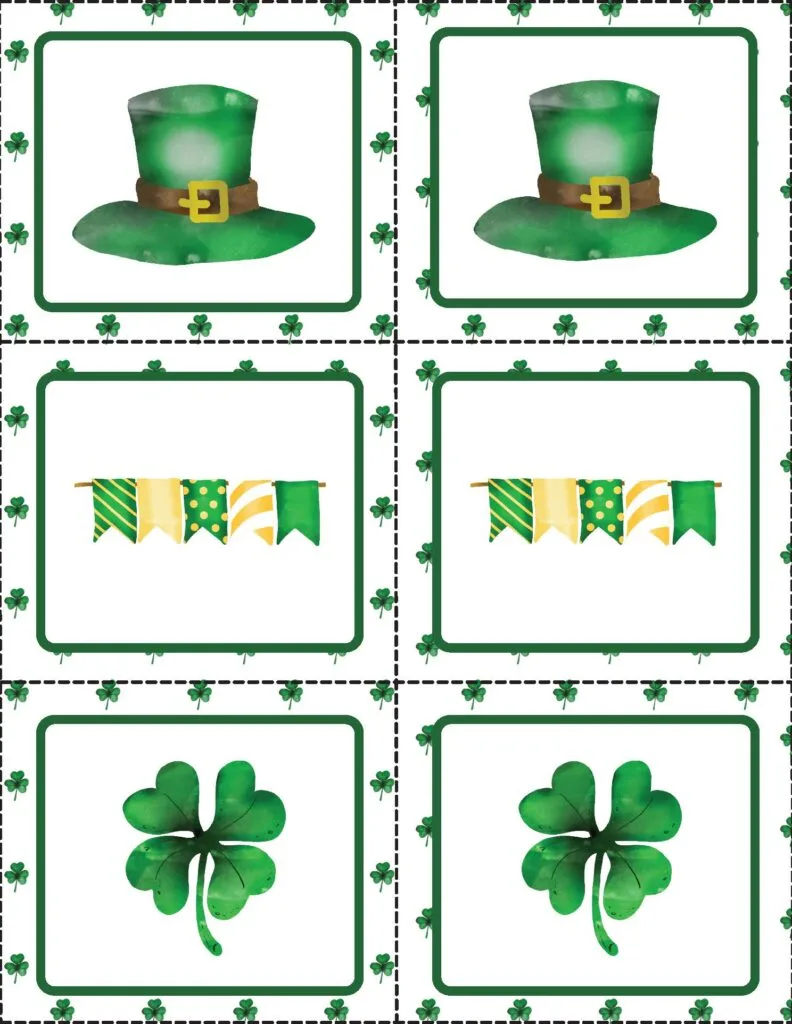 St. Patrick's Day Free Printable Memory Game: Fun and Festive Activity for All Ages