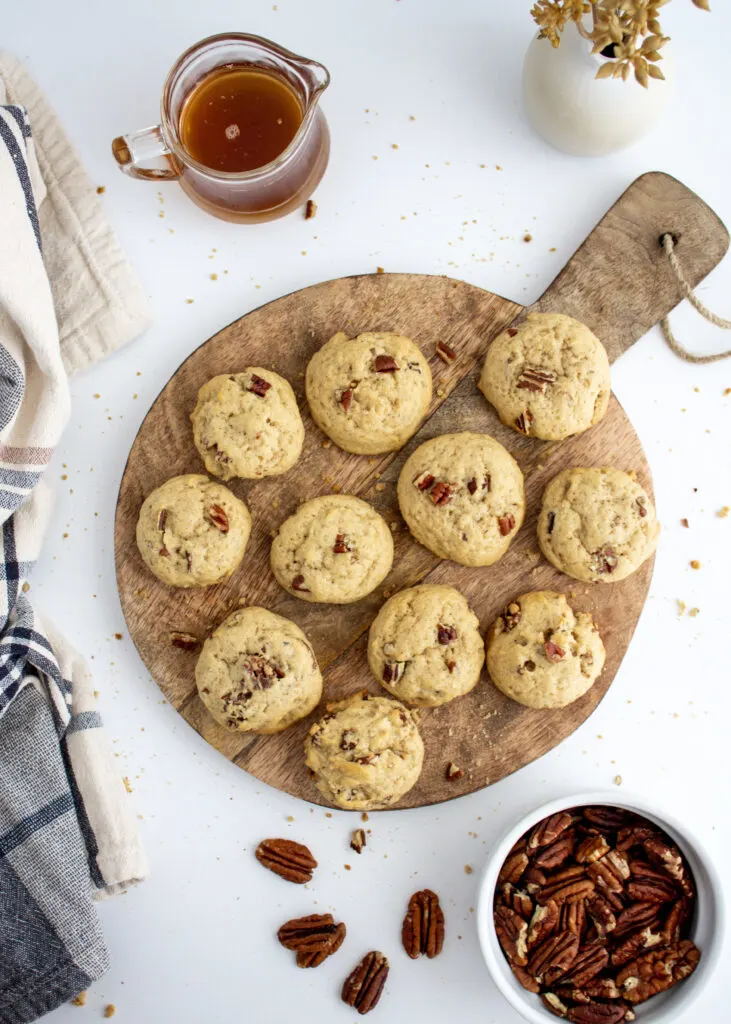 Kick off fall with these soft and chewy maple pecan cookies. Full of rich maple flavor with toasted pecans, you won't be able to eat just one! 