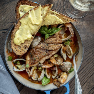 Snapper & Pernod-Infused Cioppino Recipe with Saffron Aioli