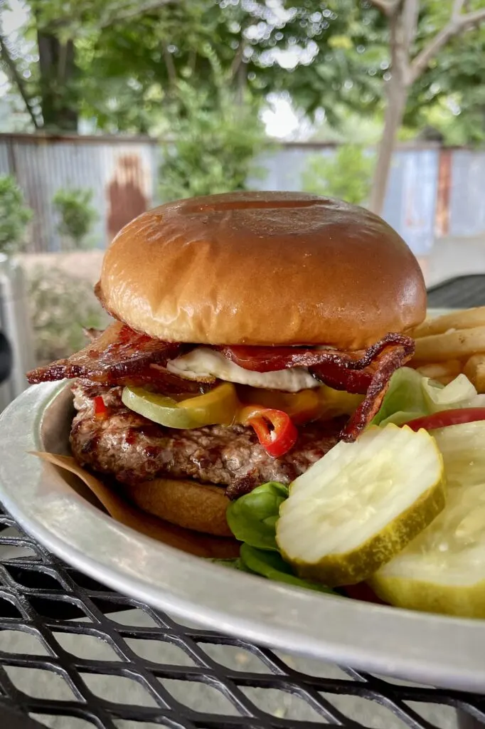 Coastal Towns in San Luis Obispo County - Candied Jalapeno Bacon Burger