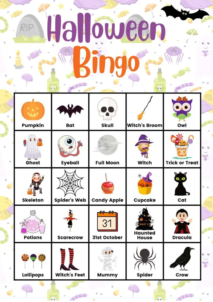 Free Printable Halloween Bingo: Spooky Fun for All Ages