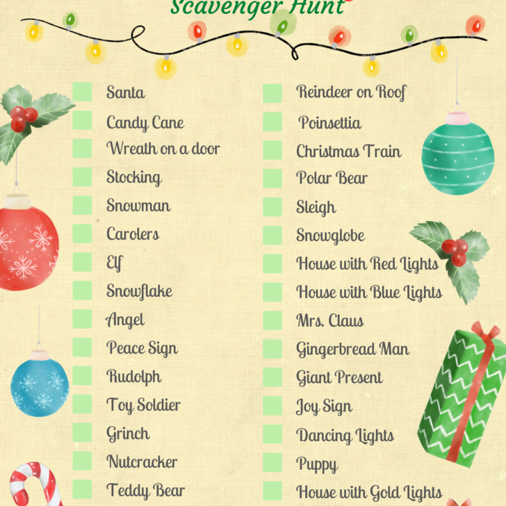 Christmas Light Scavenger Hunt: A Fun Holiday Activity for the Whole Family