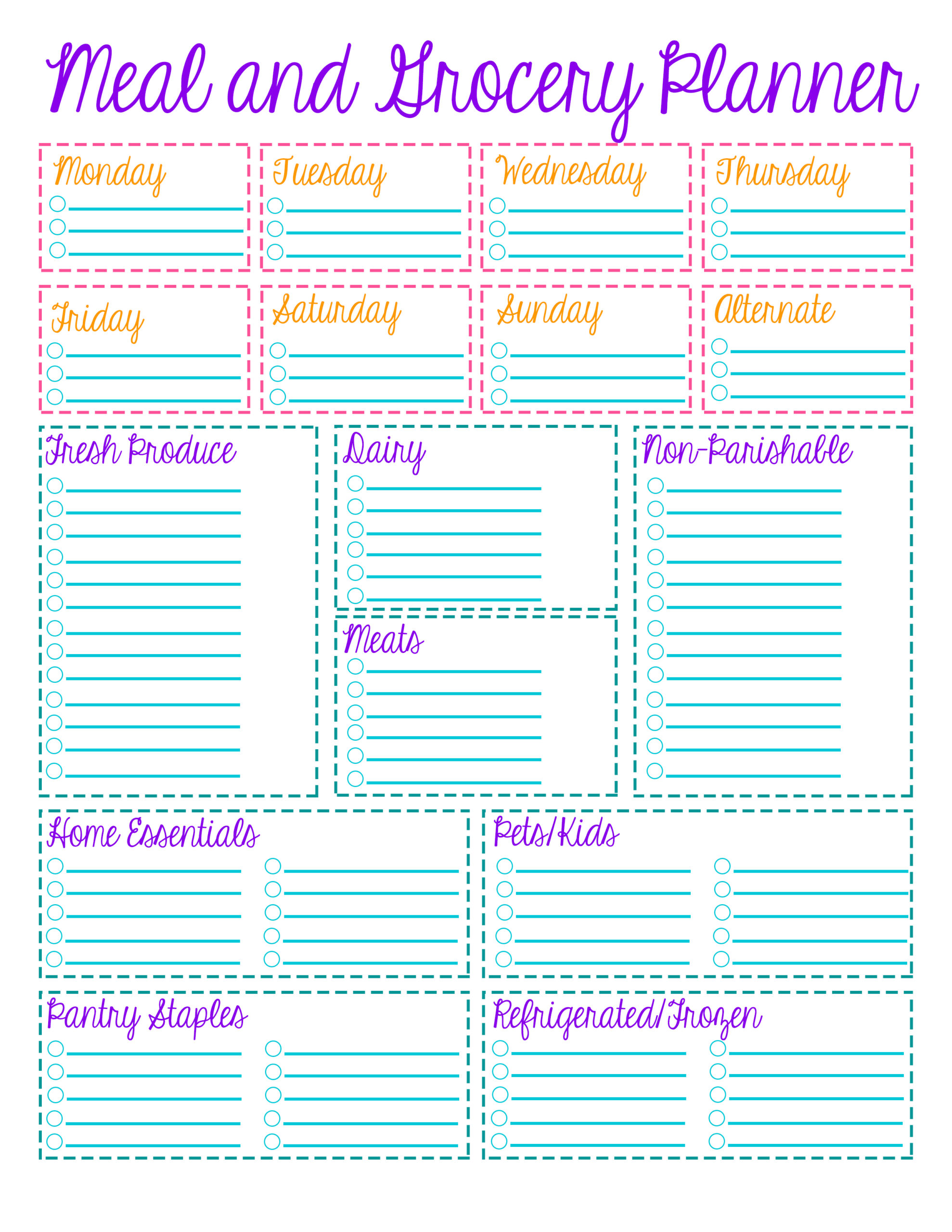 Free Printable Meal Planner and Recipe Cards: Organize Your Meals with Ease!