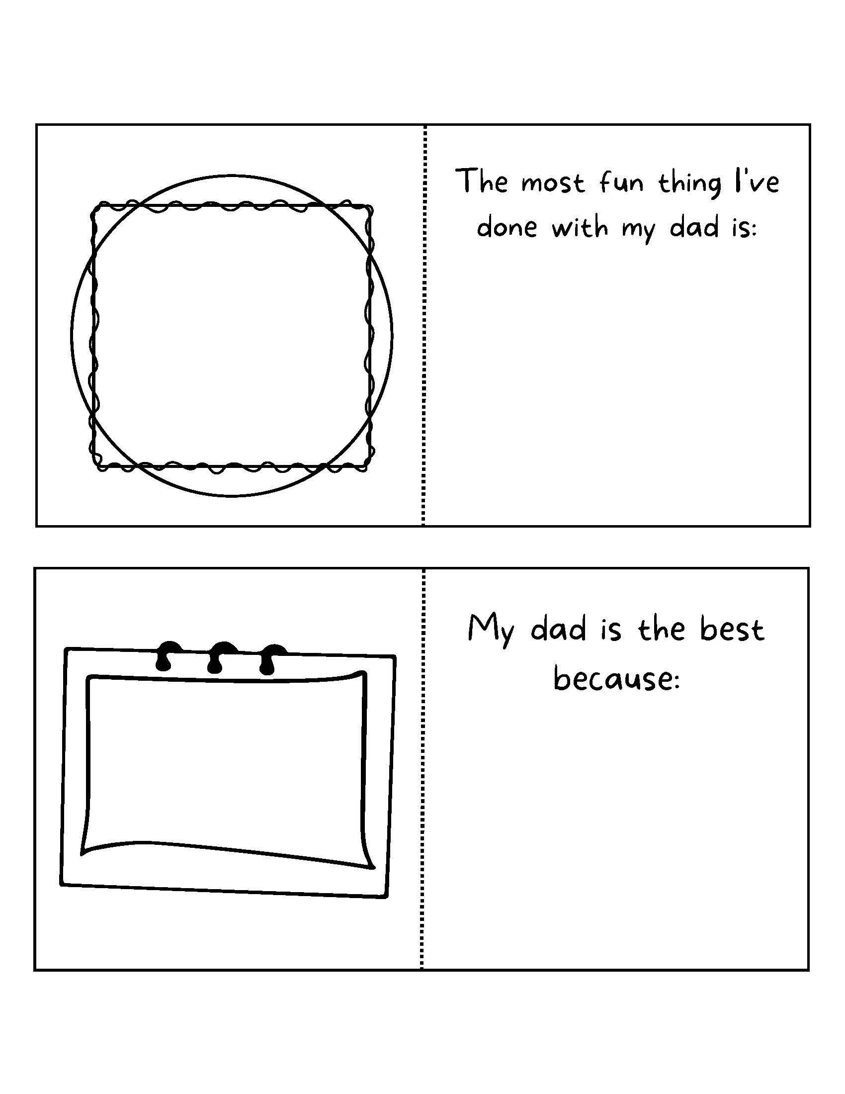 Free Printable All About My Dad Book: A Special Gift for Father's Day