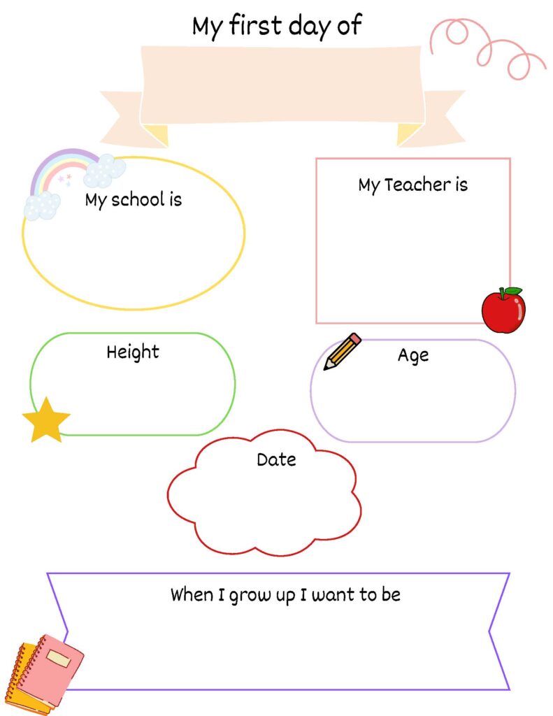 First Day of School / Last Day of School Printable: Capture Your Child's Milestones