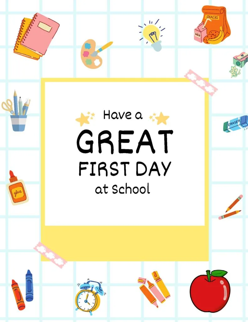 First Day of School / Last Day of School Printable: Capture Your Child's Milestones