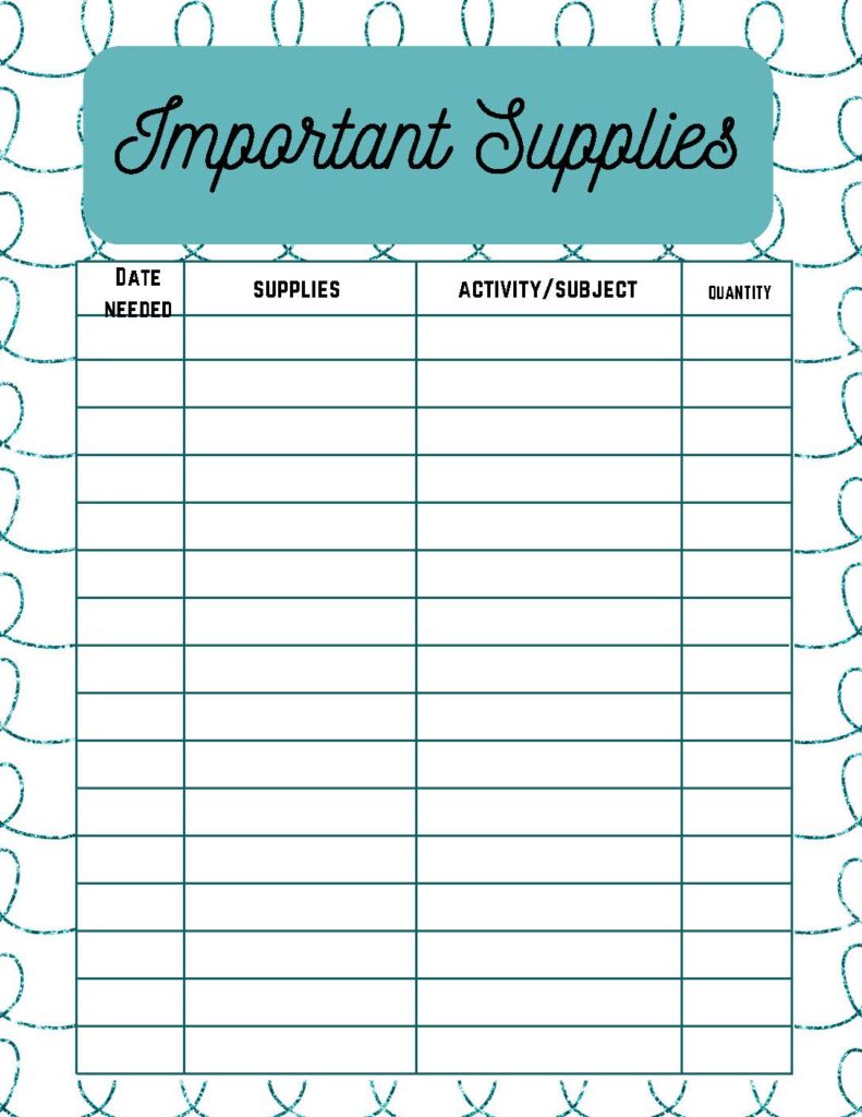 Free Printable Homeschool Planner: Organize Your Child's Education with Ease