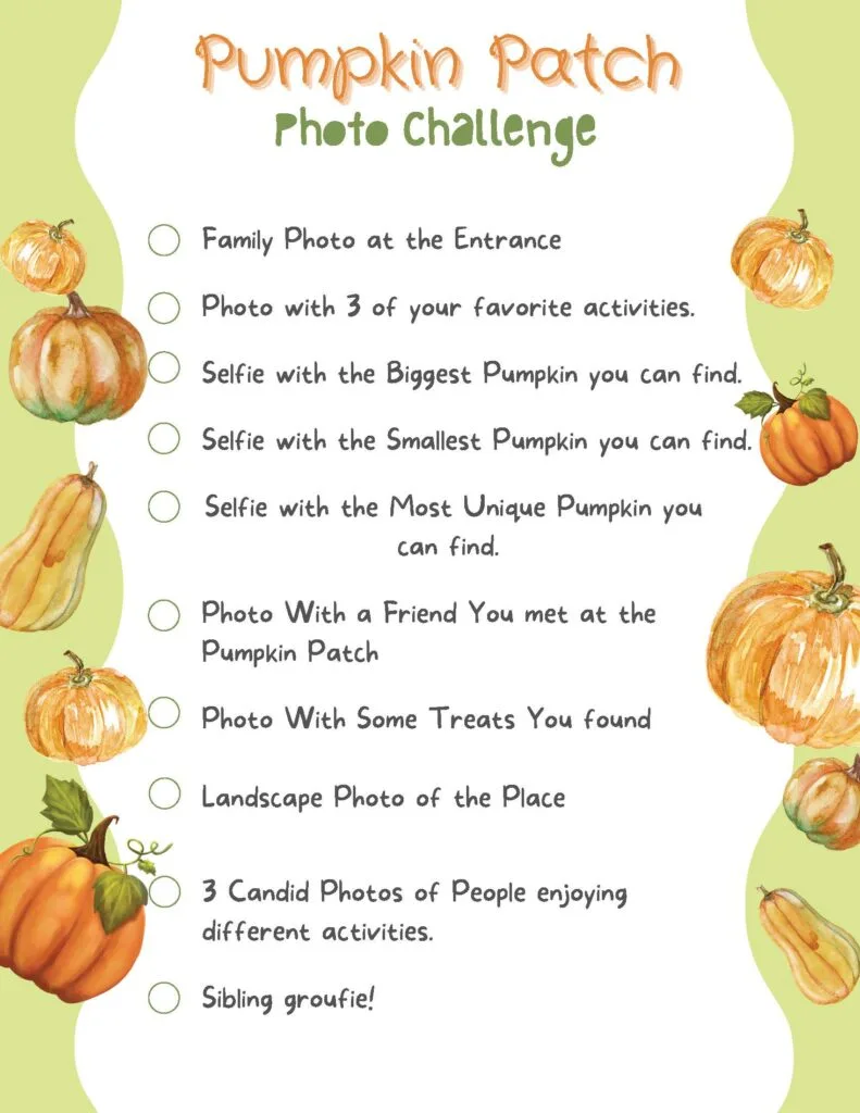 Pumpkin Patch Photo Challenge: Capture Autumn's Best Moments