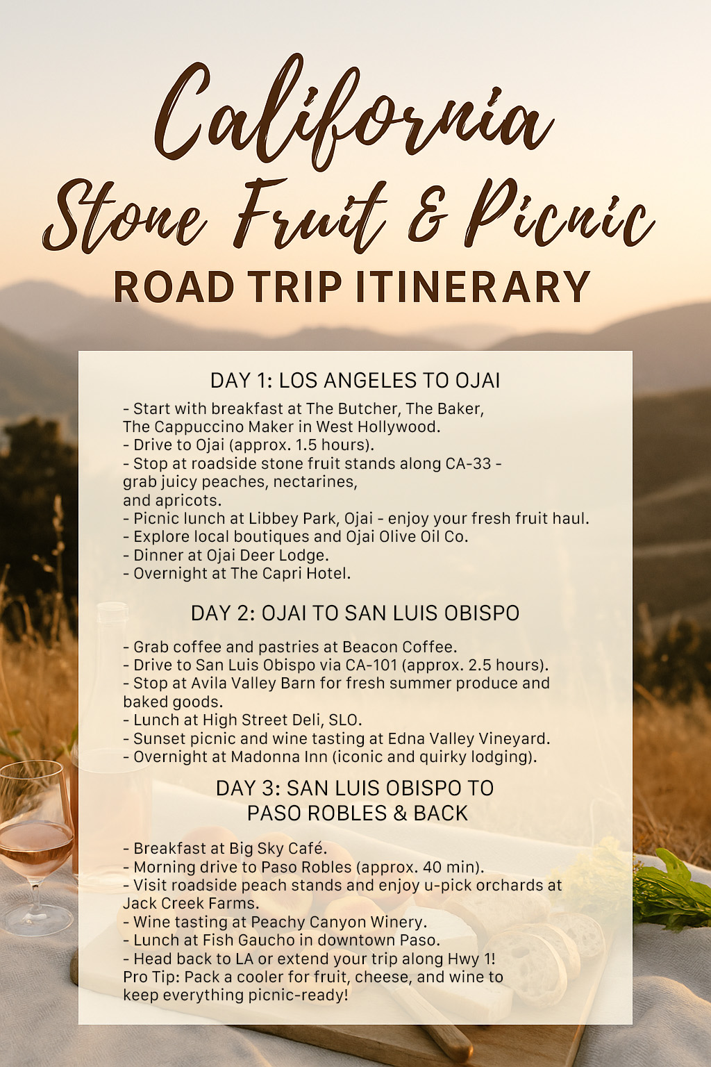 The Juicy California Travel Trend You Need This Summer: Stone Fruit Farm Stands + Sunset Picnics 6 The Juicy California Travel Trend You Need This Summer: Stone Fruit Farm Stands + Sunset Picnics